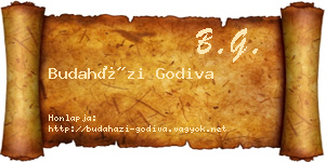 Budaházi Godiva névjegykártya
